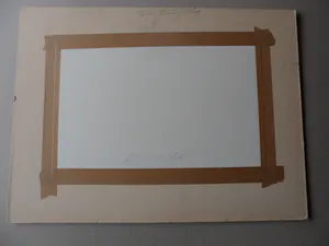 Theo Jeuken - Gouache, titel , "Woestijn ". kopen? Bied vanaf 35!