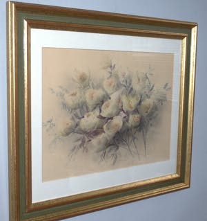 Carel Alphons Eckstein - Aquarel rozen 19e eeuw kopen? Bied vanaf 150!