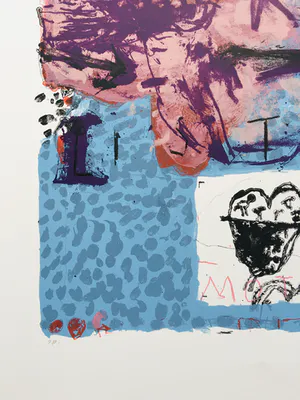 Rik van Iersel - expressionistische zeefdruk - 1998 kopen? Bied vanaf 75!