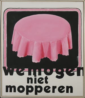 Rene Duinkerken - Acryl op doek, We mogen niet mopperen - Ingelijst kopen? Bied vanaf 50!
