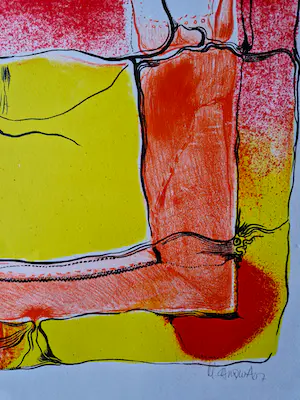 Michel Cardenas - oprichter In-Out centrum Amsterdam - grote Litho - gesigneerd - oplage 190 kopen? Bied vanaf 40!