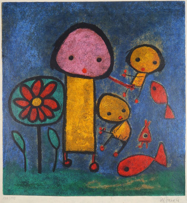 Giovanni Vetere - Giovanni Vetere: Zeefdruk, Z.T. met visjes verkocht voor € 65!