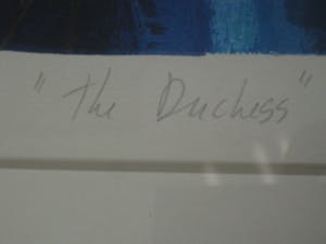 Annemiki Bok - GROOT !! Exclusieve Holland Art Gallery Zeefdruk "the Duchess" gesigneerd kopen? Bied vanaf 10!