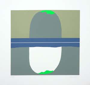 Hans Landsaat - Zeefdruk, Poort verkocht voor € 1!