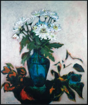 Marieke Thomassen - Acryl op doek, Chrysanten (Groot) kopen? Bied vanaf 1!