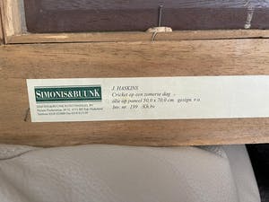 John Haskins - Cricket op een zomerse dag, groot formaat kopen? Bied vanaf 500!