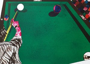 Jacqueline de Jong - Biljart, litho kopen? Bied vanaf 40!