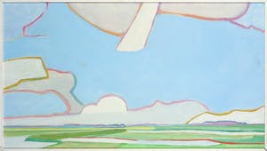 Paul Overhaus - Olieverf op gips, Polder - Ingelijst kopen? Bied vanaf 35!