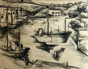 Jan Meijer - C4265-6B - Haven van Concarneau verkocht voor € 75!