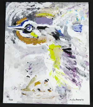 Nico Molenkamp - Zeefdruk, Vogel kopen? Bied vanaf 1!