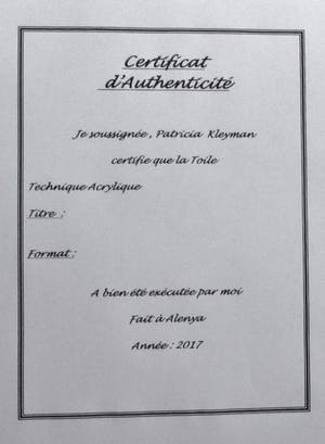 Patricia Kleyman - Acryl op doek. Titel, "Nu au vase rouge sur fond de cubisme ". kopen? Bied vanaf 120!