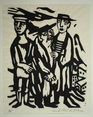 Aad de Haas - 8 Linosneden uit “Terugblik” , met omslag – 1976 kopen? Bied vanaf 250!