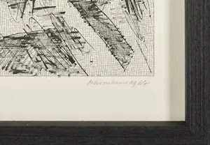 Jan Schoonhoven - Siebdruck - Sonderausgabe - minimalistisches Meisterwerk - hochwertig gerahmt kopen? Bied vanaf 680!