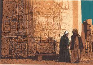 Simon Koene - In de grote tempel van Karnak (Egypte) verkocht voor € 25!