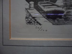 Jos van Dijk - Ets , Oude Gracht te Utrecht kopen? Bied vanaf 10!