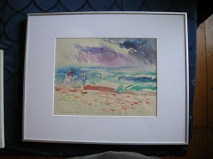 Freek van den Berg - Duinlandschap met ruiters kopen? Bied vanaf 94!