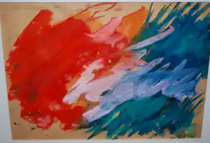 Albert Soons - Abstracte gouache 1966 verkauft für € 150!
