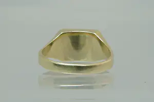 36- Vintage seventies 14 Krt gouden ring met zwarte steen kopen? Bied vanaf 150!