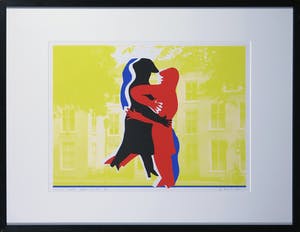 Jan Snoeck - Zeefdruk, 125 jaar polder lll - Ingelijst kopen? Bied vanaf 50!