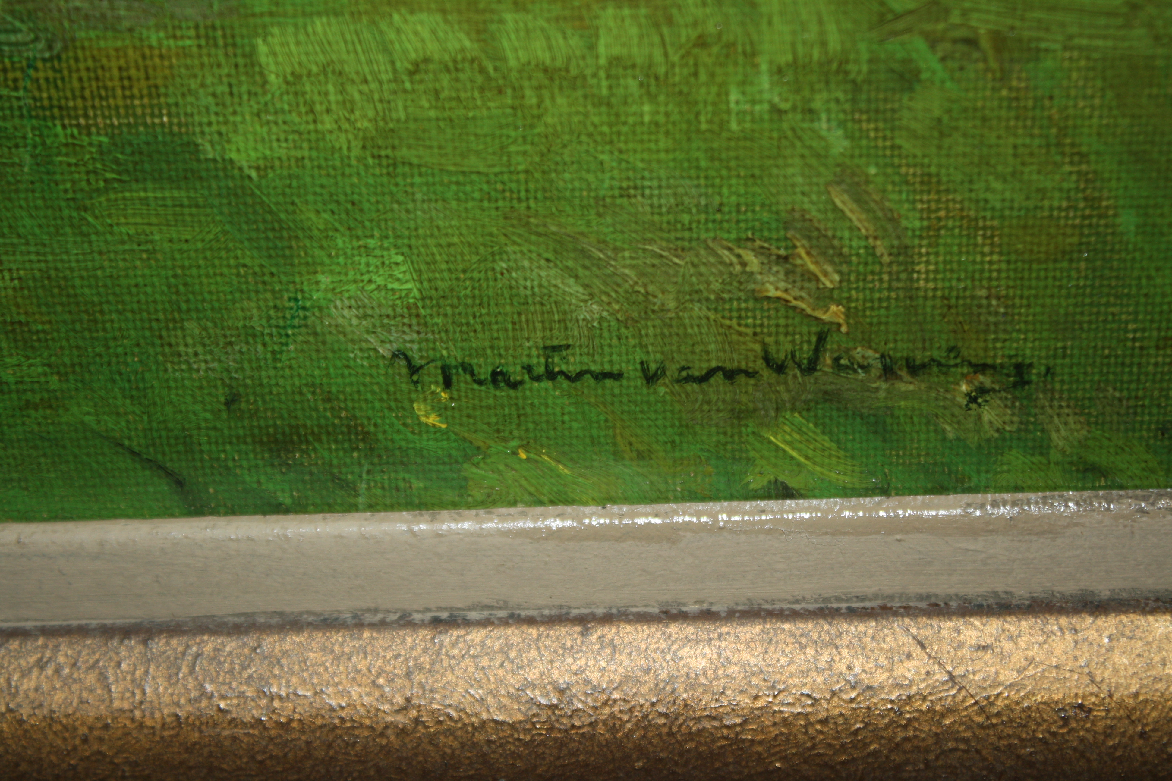 Martin van Waning - haags LANDSCHAP AAN EEN VAART kopen? Bied vanaf 135!