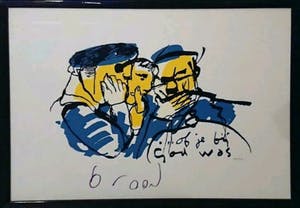 Herman Brood - Of je bij God was - gesigneerd - 350 ex. Met certificaat kopen? Bied vanaf 235!
