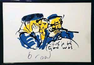 Herman Brood - Of je bij God was - gesigneerd - 350 ex. Met certificaat verkocht voor € 235!