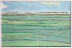 Paul Overhaus - Olieverf op doek, Polderland - Ingelijst kopen? Bied vanaf 70!