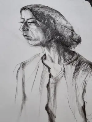 Jo Manders - Portret schetsen kopen? Bied vanaf 15!