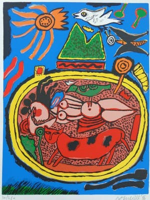 Corneille - RODE KAT / KLEURZEEFDRUK / 56x38cm / SIG / 1996 kopen? Bied vanaf 120!