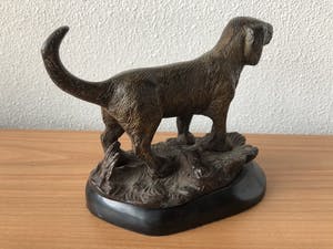 Brons (Onbekend) - Prachtig bronzen beeld van een hond. kopen? Bied vanaf 35!