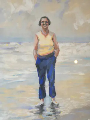 Hein Froonen - Volle vrouw op strand kopen? Bied vanaf 750!