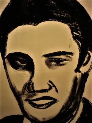 Niet of onleesbaar gesigneerd - GROOT Pop-Art "16x Elvis Presley" gem. Techn. - fraai ingelijst! kopen? Bied vanaf 1!