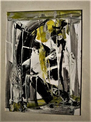 Henk Hesselius - Krachtige olieverf op papier - Abstract - CoBrA - gesigneerd kopen? Bied vanaf 59!