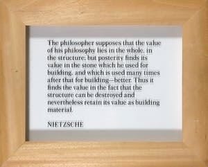 Joseph Kosuth - Zeefdruk op glas, Ex libris (n.f.f.l) - Ingelijst kopen? Bied vanaf 300!