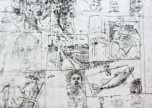 Wilfred Voet - Ets: "Een dag familieleven" - 1967 verkocht voor € 49!