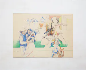 Eric Dordregter - Potloodtekening, Deze pleisters plakken niet aan de wond kopen? Bied vanaf 1!