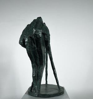 Brons (Onbekend) - Groot beeld van een landmeter kopen? Bied vanaf 350!