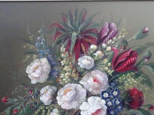 Thomas Heesakkers - Mooi pronkstilleven op paneel. kopen? Bied vanaf 650!