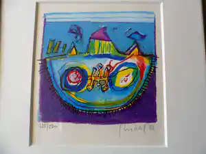 Geert Vrijdag - Zeefdruk- zonder titel verkocht voor € 35!
