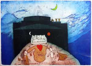 Michel van Overbeeke - Poppins Bench IV inclusief luxe lijst verkocht voor € 100!