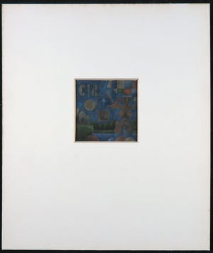 Leon Savelsberg - Gouache op papier, Cir Blauw kopen? Bied vanaf 1!