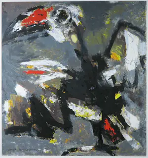 Nico Molenkamp - Zeefdruk, Vogel - Ingelijst (Groot) kopen? Bied vanaf 150!