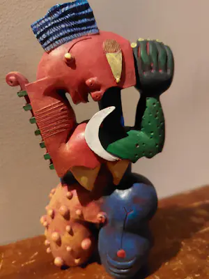 Clemens Briels - Schitterend 2 zijdig beeldje 2006 nieuwstaat kopen? Bied vanaf 85!