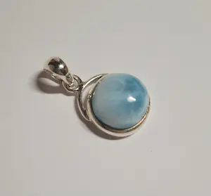 Nieuwe zilveren hanger met larimar kopen? Bied vanaf 50!