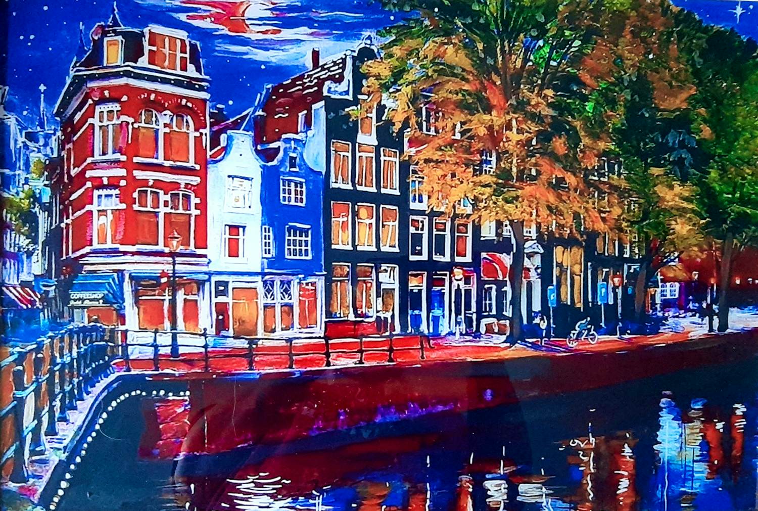 Elva Polyakova - Nacht in Amsterdam - achter glas kopen? Bied vanaf 80!