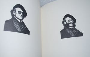 Paul Flora - Die neugierige nase & gesigneerd boek'variaties op Wagner'met originele tekening kopen? Bied vanaf 45!