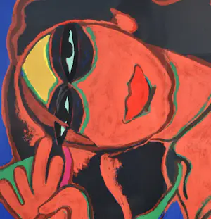 Corneille - Femme allongée - Zeefdruk - 120x120 cm - Gesigneerd - Ingelijst - 1995 kopen? Bied vanaf 1200!