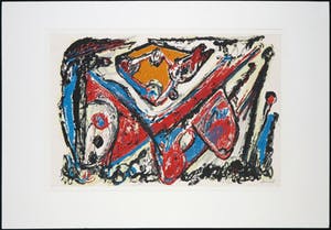 Jacques Doucet - Litho, Compositie met Rood en blauw kopen? Bied vanaf 100!
