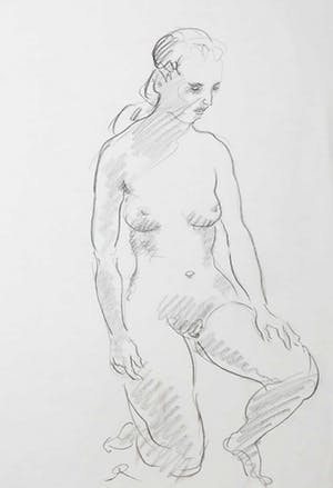 Jan Sluijters (jr.) - Tekening, Naakt kopen? Bied vanaf 10!