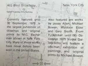 M.C. Escher - Vintage lithografische affiche Vorpal Gallery Soho kopen? Bied vanaf 50!